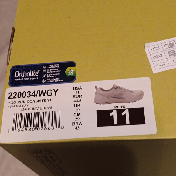 SKETCHERS ORTHOLITE  GO RUN SNEAKERS. SZ.11 MENS NWT - Picture 6 of 6